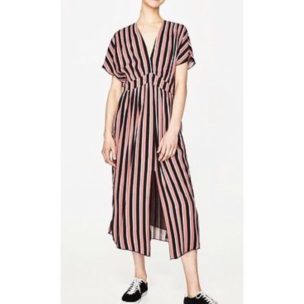 Zara striped dress in size medium